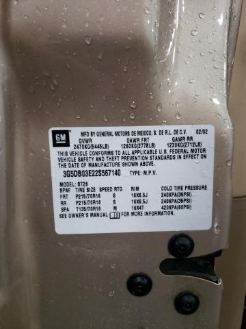 Photo 14 from auction – 2002 BUICK RENDEZVOUS with VIN 3G5DB03E22S567140