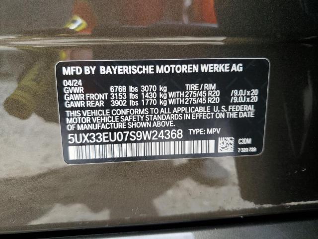 Photo 14 from auction – 2025 BMW X5 M60I with VIN 5UX33EU07S9W24368