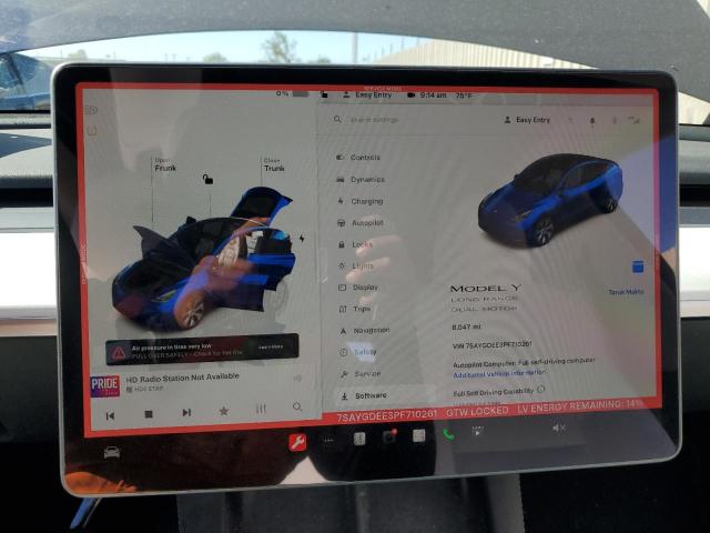 Photo 9 from auction – 2023 TESLA MODEL Y with VIN 7SAYGDEE3PF710261