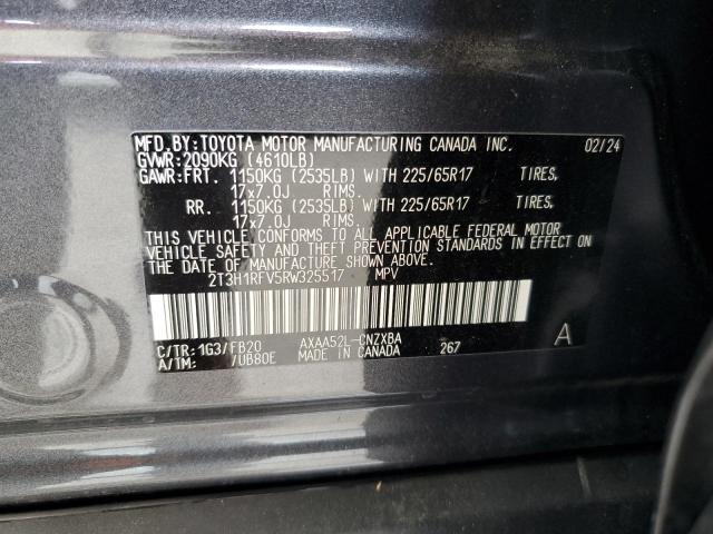 Photo 14 from auction – 2024 TOYOTA RAV4 LE with VIN 2T3H1RFV5RW325517