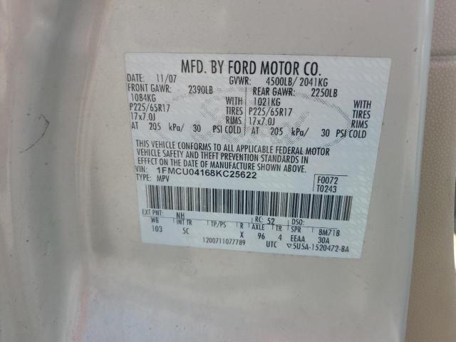 Photo 14 from auction – 2008 FORD ESCAPE LIM with VIN 1FMCU04168KC25622