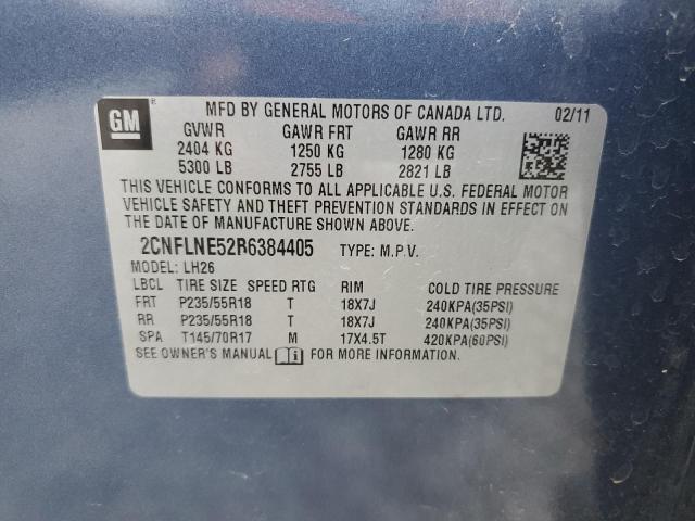 Photo 14 from auction – 2011 CHEVROLET EQUINOX LT with VIN 2CNFLNE52B6384405