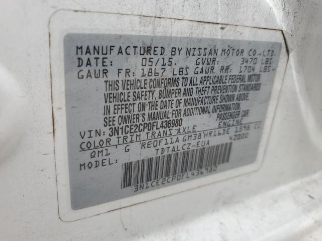 Photo 14 from auction – 2015 NISSAN VERSA NOTE with VIN 3N1CE2CP0FL436980