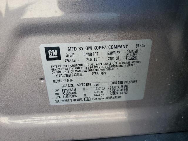 Photo 14 from auction – 2015 BUICK ENCORE with VIN KL4CJCSB9FB130313