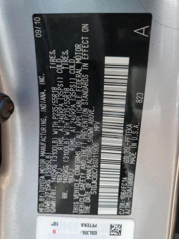 Photo 14 from auction – 2011 TOYOTA SIENNA LE with VIN 5TDJK3DC7BS011906