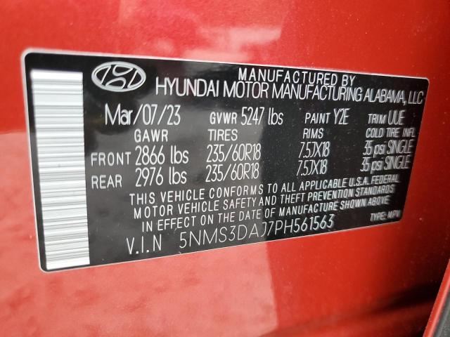 Photo 14 from auction – 2023 HYUNDAI SANTA FE S with VIN 5NMS3DAJ7PH561563