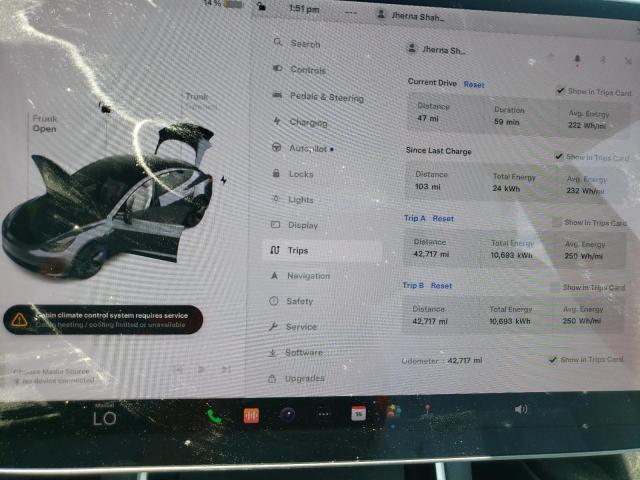 Photo 9 from auction – 2020 TESLA MODEL 3 with VIN 5YJ3E1EAXLF591112
