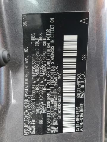 Photo 14 from auction – 2011 TOYOTA SIENNA SPO with VIN 5TDXK3DC4BS051368