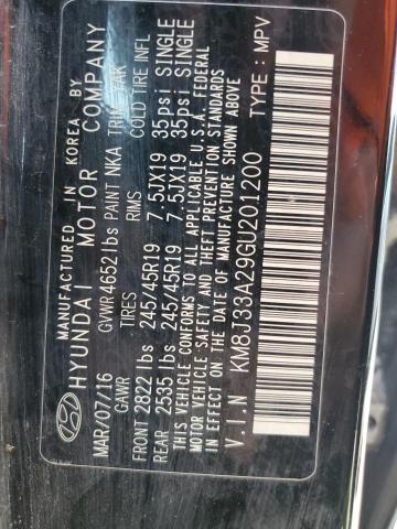 Photo 14 from auction – 2016 HYUNDAI TUCSON LIM with VIN KM8J33A29GU201200