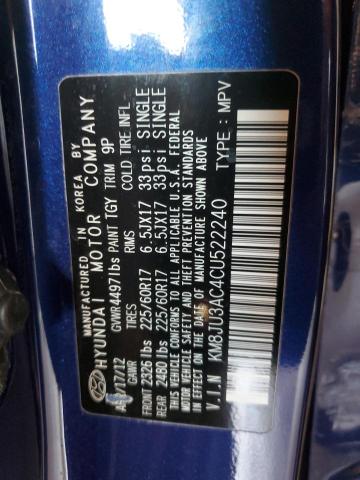 Photo 14 from auction – 2012 HYUNDAI TUCSON GLS with VIN KM8JU3AC4CU522240