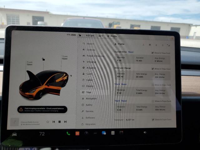 Photo 9 from auction – 2023 TESLA MODEL 3 with VIN 5YJ3E1EAXPF603023