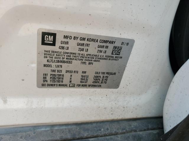 Photo 14 from auction – 2019 CHEVROLET TRAX 1LT with VIN KL7CJLSB4KB849353