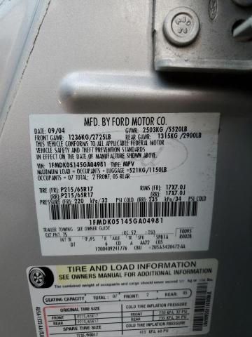 Photo 14 from auction – 2005 FORD FREESTYLE with VIN 1FMDK05145GA04981