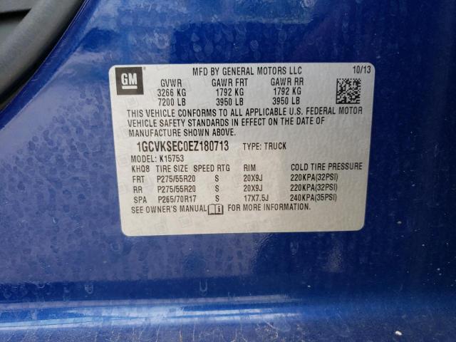 Photo 14 from auction – 2014 CHEVROLET SILVERADO with VIN 1GCVKSEC0EZ180713