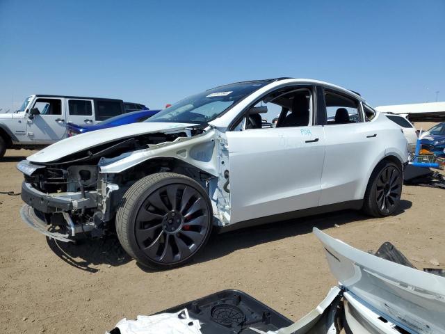 TESLA MODEL Y 2020 with VIN 5YJYGDEF7LF003566 - Photo from auction