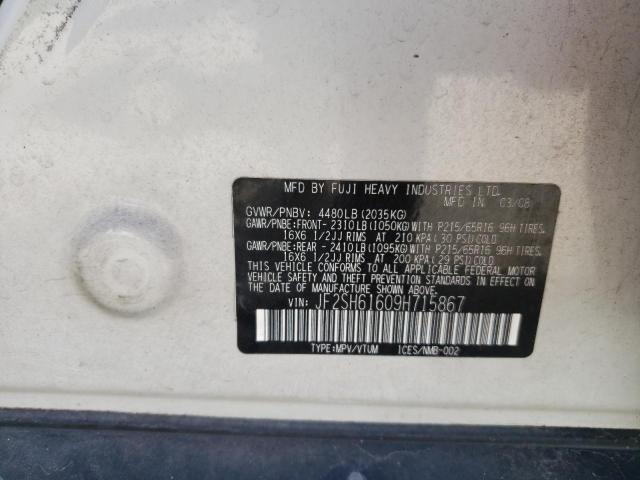 Photo 14 from auction – 2009 SUBARU FORESTER 2 with VIN JF2SH61609H715867