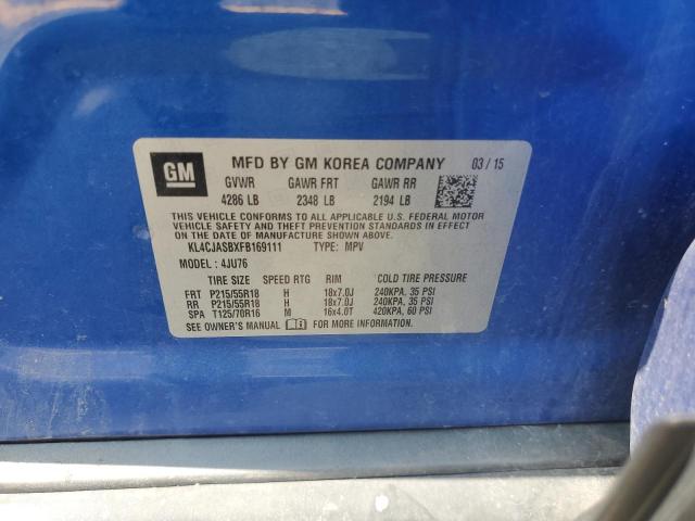 Photo 14 from auction – 2015 BUICK ENCORE with VIN KL4CJASBXFB169111