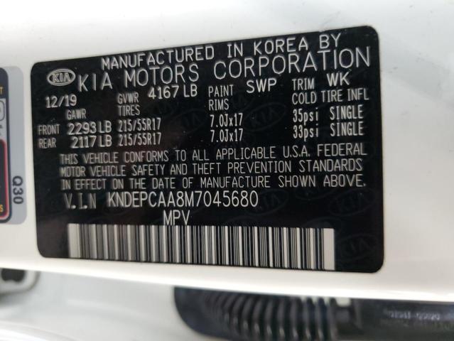 Photo 14 from auction – 2021 KIA SELTOS LX with VIN KNDEPCAA8M7045680