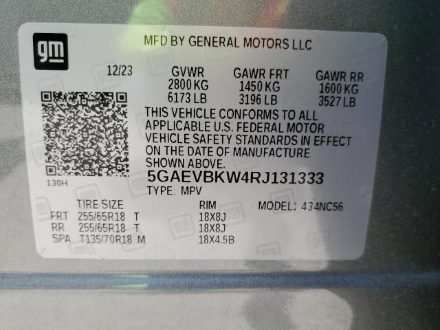 Photo 14 from auction – 2024 BUICK ENCLAVE PR with VIN 5GAEVBKW4RJ131333