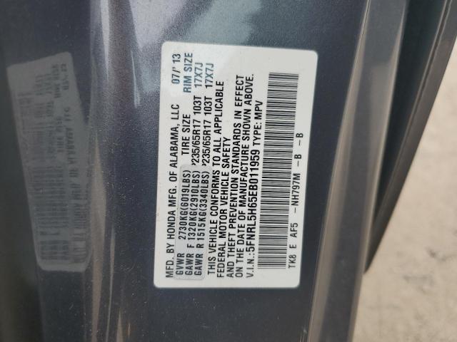 Photo 14 from auction – 2014 HONDA ODYSSEY EX with VIN 5FNRL5H65EB011959