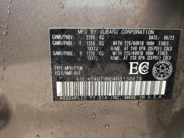 Photo 14 from auction – 2024 SUBARU OUTBACK LI with VIN 4S4BTHND4R3130073