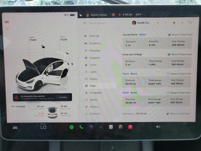 Photo 9 from auction – 2022 TESLA MODEL 3 with VIN 5YJ3E1EA5NF351193