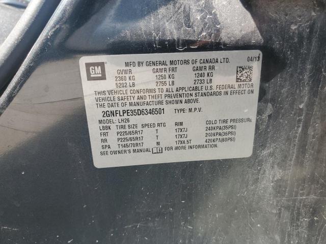 Photo 14 from auction – 2013 CHEVROLET EQUINOX LT with VIN 2GNFLPE35D6346501