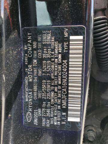 Photo 14 from auction – 2022 HYUNDAI TUCSON SEL with VIN KM8JFCA16NU024004