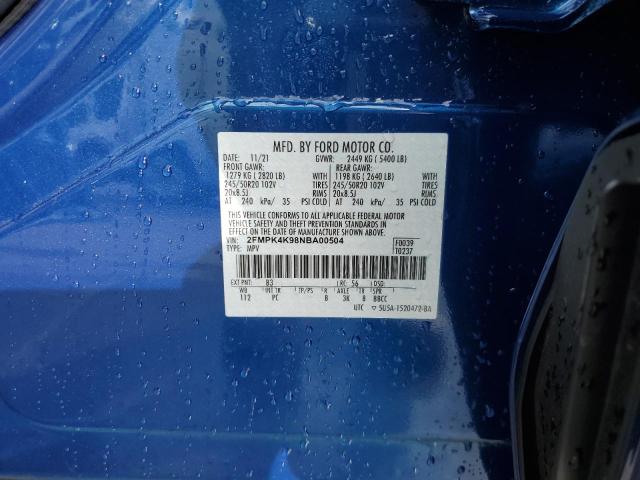 Photo 14 from auction – 2022 FORD EDGE TITAN with VIN 2FMPK4K98NBA00504