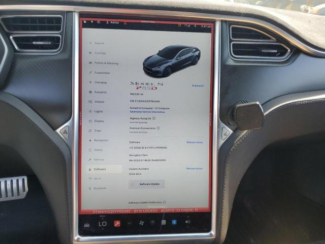 Photo 9 from auction – 2014 TESLA MODEL S with VIN 5YJSA1H22EFP63485