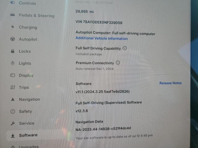 Photo 9 from auction – 2022 TESLA MODEL Y with VIN 7SAYGDEE0NF329058