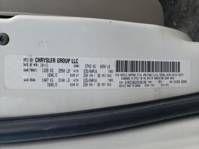 Photo 14 from auction – 2012 CHRYSLER TOWN & COU with VIN 2C4RC1BG3CR186108