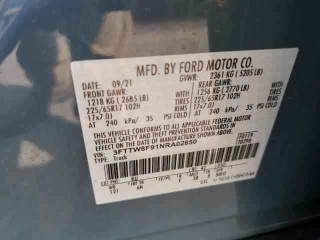 Photo 14 from auction – 2022 FORD MAVERICK X with VIN 3FTTW8F91NRA02850
