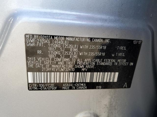 Photo 14 from auction – 2018 TOYOTA RAV4 ADVEN with VIN 2T3RFREV1JW732410