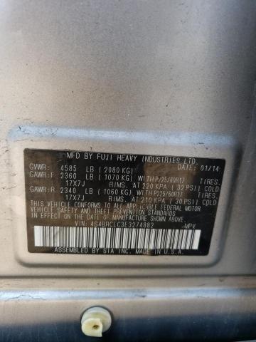 Снимка 14 от търг – 2014 SUBARU OUTBACK 2. с VIN 4S4BRCLC3E3274882