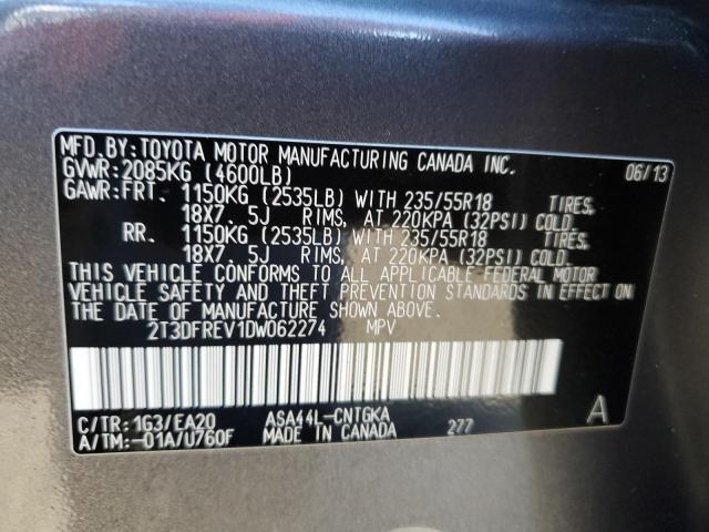 Photo 14 from auction – 2013 TOYOTA RAV4 LIMIT with VIN 2T3DFREV1DW062274