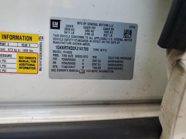 Photo 14 from auction – 2015 GMC ACADIA DEN with VIN 1GKKRTKD2FJ141790