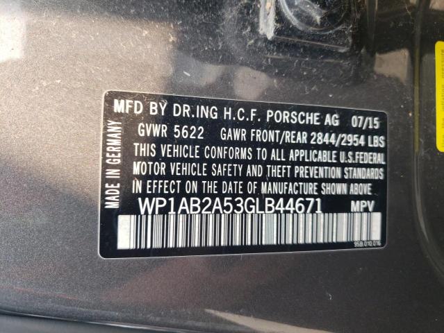 Photo 14 from auction – 2016 PORSCHE MACAN S with VIN WP1AB2A53GLB44671