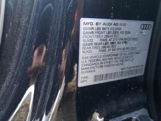 Photo 14 from auction – 2020 AUDI Q8 PRESTIG with VIN WA1FVAF14LD025184