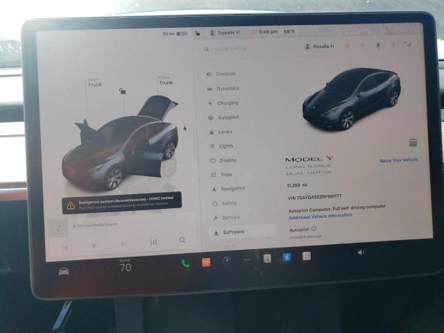 Photo 9 from auction – 2024 TESLA MODEL Y with VIN 7SAYGAEE2RF991177
