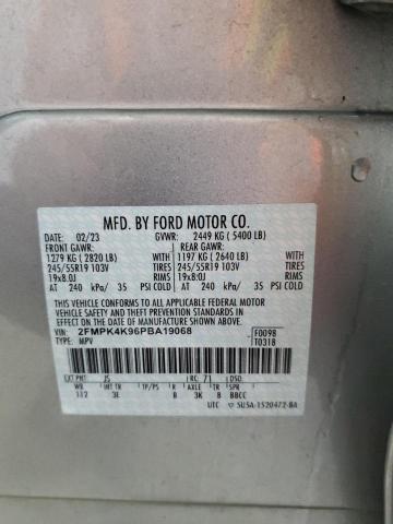 Photo 14 from auction – 2023 FORD EDGE TITAN with VIN 2FMPK4K96PBA19068