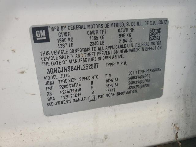 Photo 14 from auction – 2017 CHEVROLET TRAX LS with VIN 3GNCJNSB4HL252507