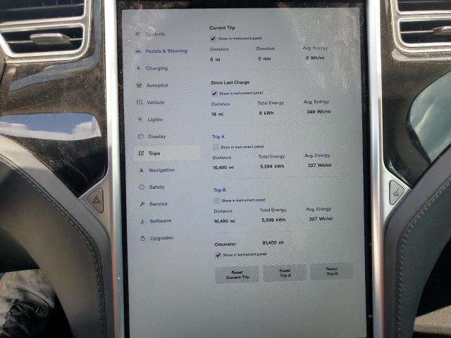 Photo 9 from auction – 2015 TESLA MODEL S 60 with VIN 5YJSA1S16FFP78573