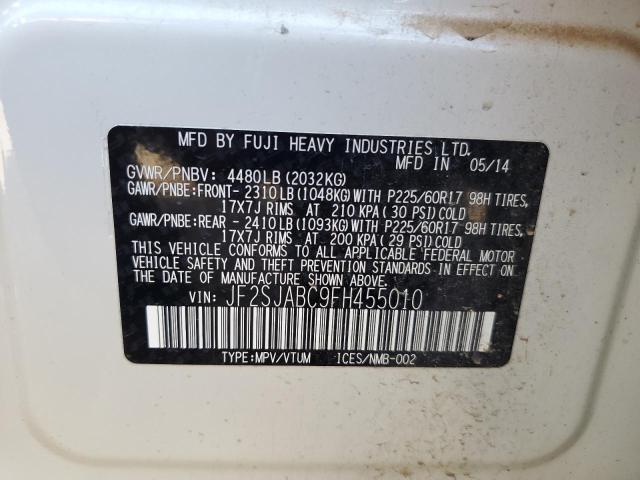 Photo 14 from auction – 2015 SUBARU FORESTER 2 with VIN JF2SJABC9FH455010