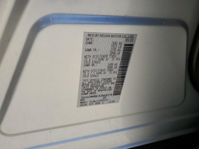 Photo 14 from auction – 2013 NISSAN PATHFINDER with VIN 5N1AR2MM8DC686629