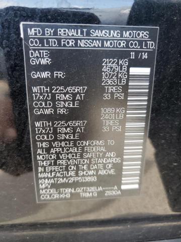 Photo 14 from auction – 2015 NISSAN ROGUE S with VIN KNMAT2MV2FP513893