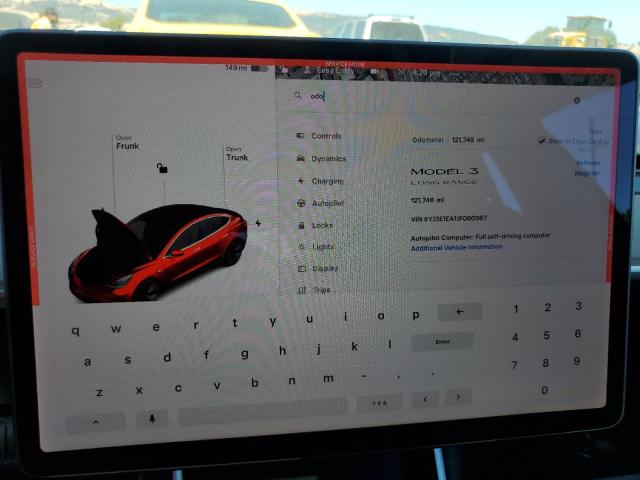 Photo 9 from auction – 2018 TESLA MODEL 3 with VIN 5YJ3E1EA1JF060667