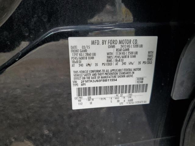 Photo 14 from auction – 2015 FORD EDGE SEL with VIN 2FMTK3J93FBB11554