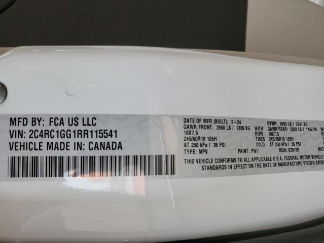 Photo 14 from auction – 2024 CHRYSLER PACIFICA L with VIN 2C4RC1GG1RR115541