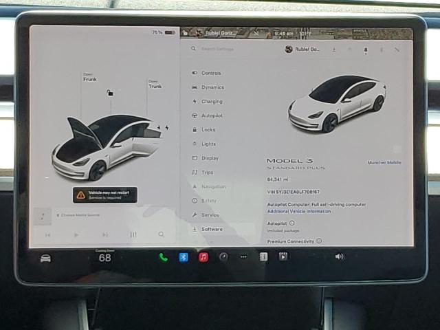 Photo 9 from auction – 2020 TESLA MODEL 3 with VIN 5YJ3E1EA9LF706167